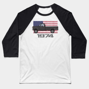 74 Black 2 Baseball T-Shirt